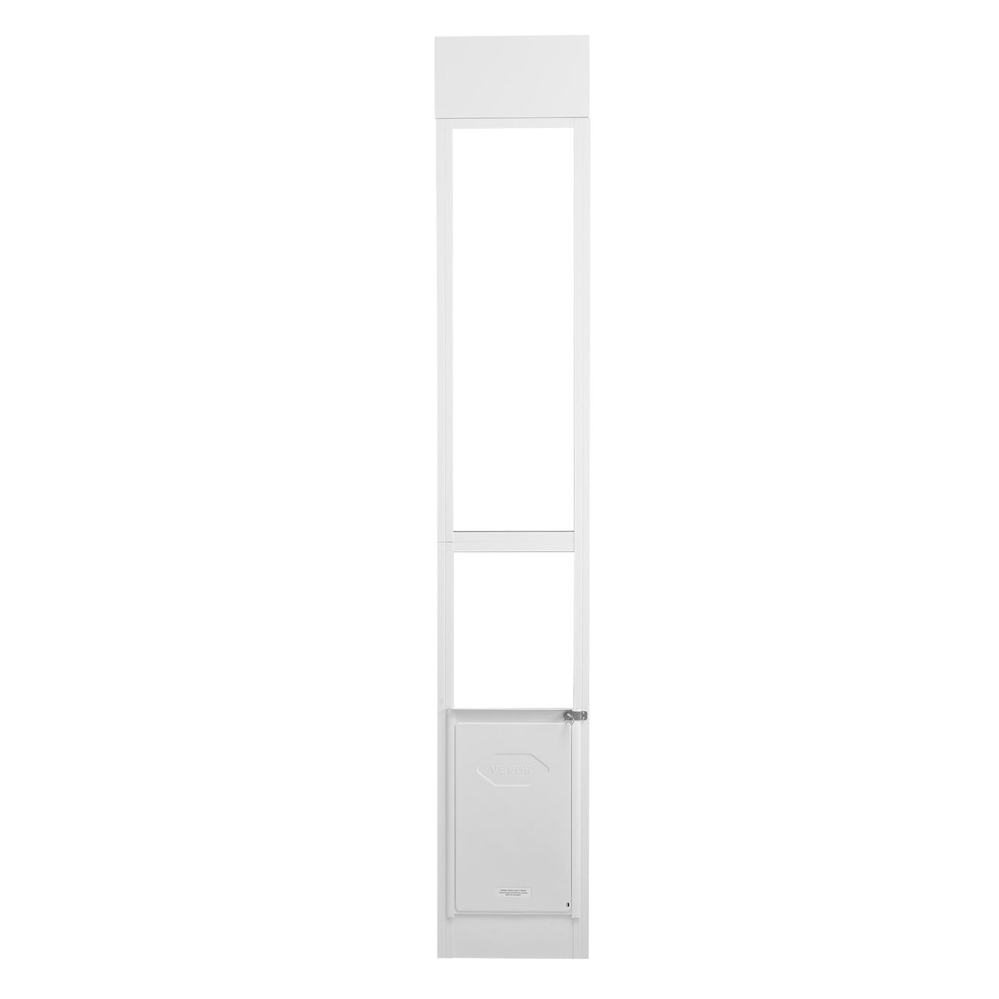 Hunddörr för skjutdörr i glas 75 7/8"-80 11/16" Justerbar höjd L