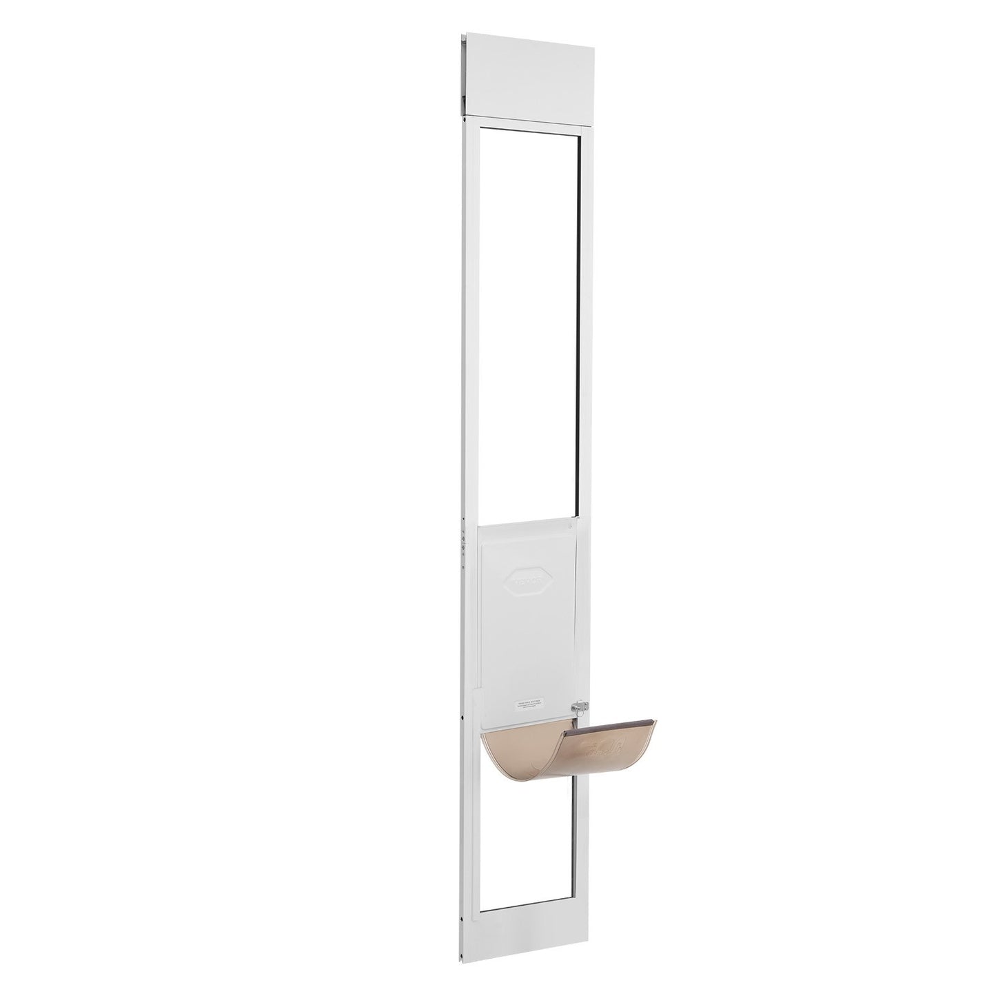 Hunddörr för skjutdörr i glas 75 7/8"-80 11/16" Justerbar höjd L
