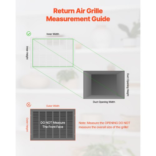 return air filter grille fits W30 x H20 inch duct opening air valve cover | EU
