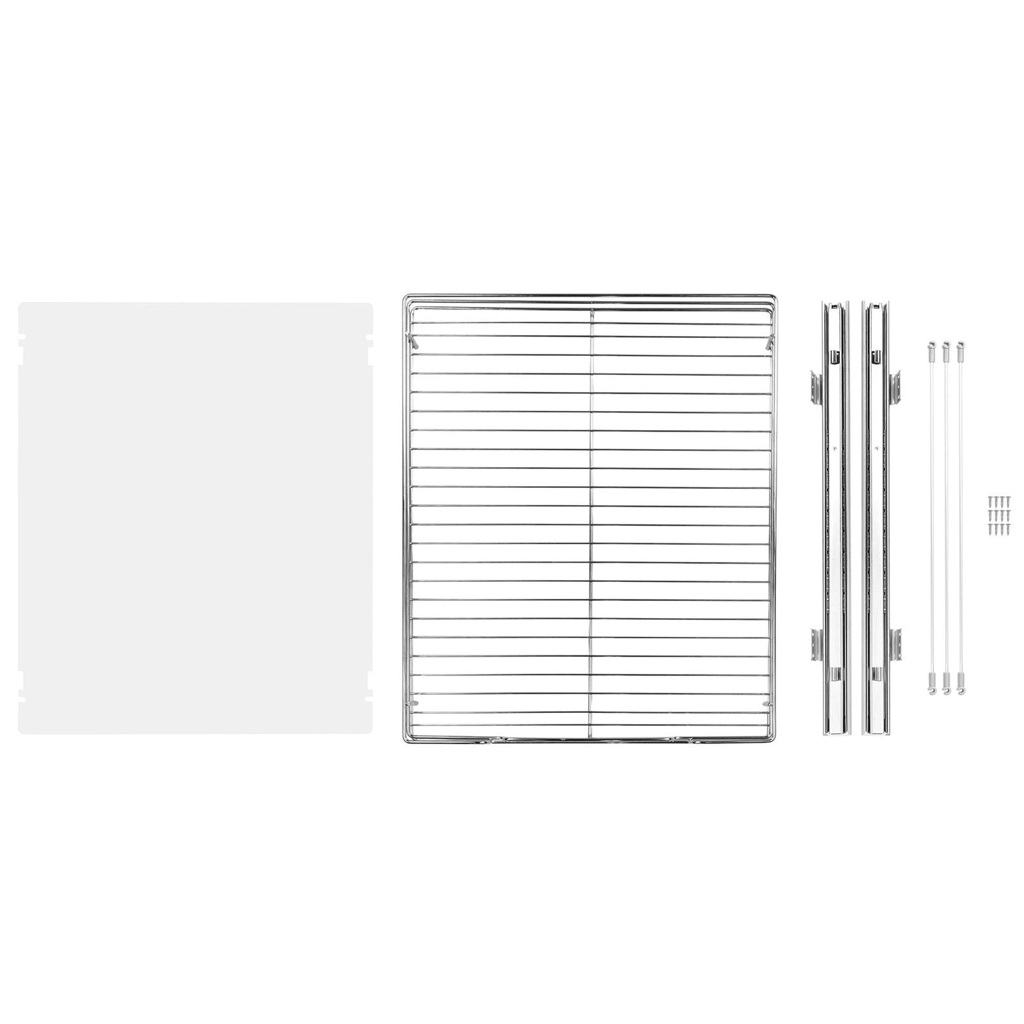 14"W x 21"D Pull Out Cabinet Organizer, Heavy Duty Pull Out Pantry Shelves, Chrome Plated Steel Roll Out Drawers, Sliding Storage for Home, Inside Kitchen Cabinet, Bathroom, Under Sink