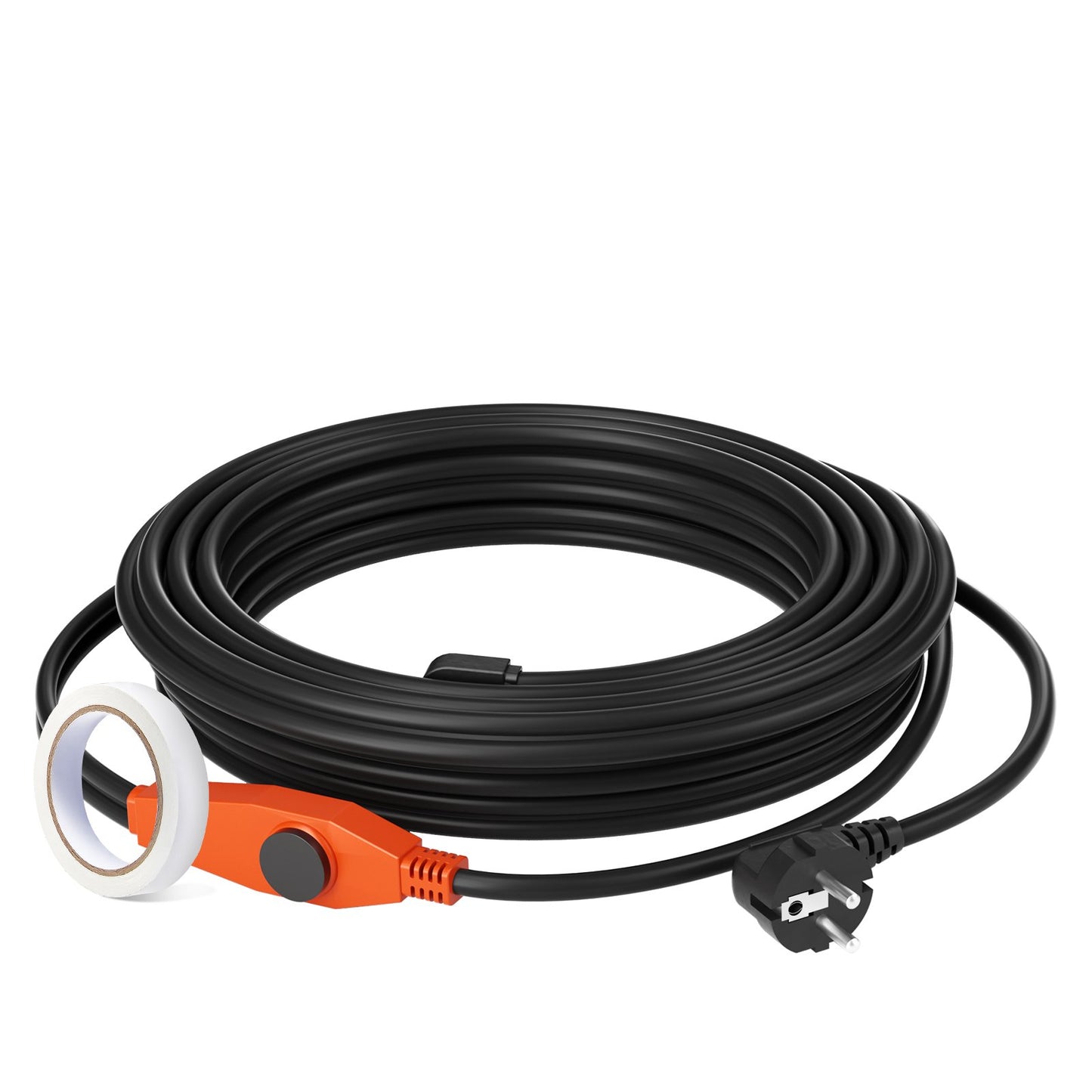 Pipe heating cable 18m 23W/m heating tape for pipes with built-in thermostat
