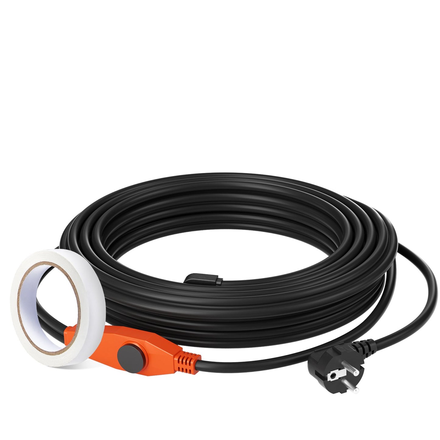 Pipe heating cable 18m 23W/m heating tape for pipes with built-in thermostat