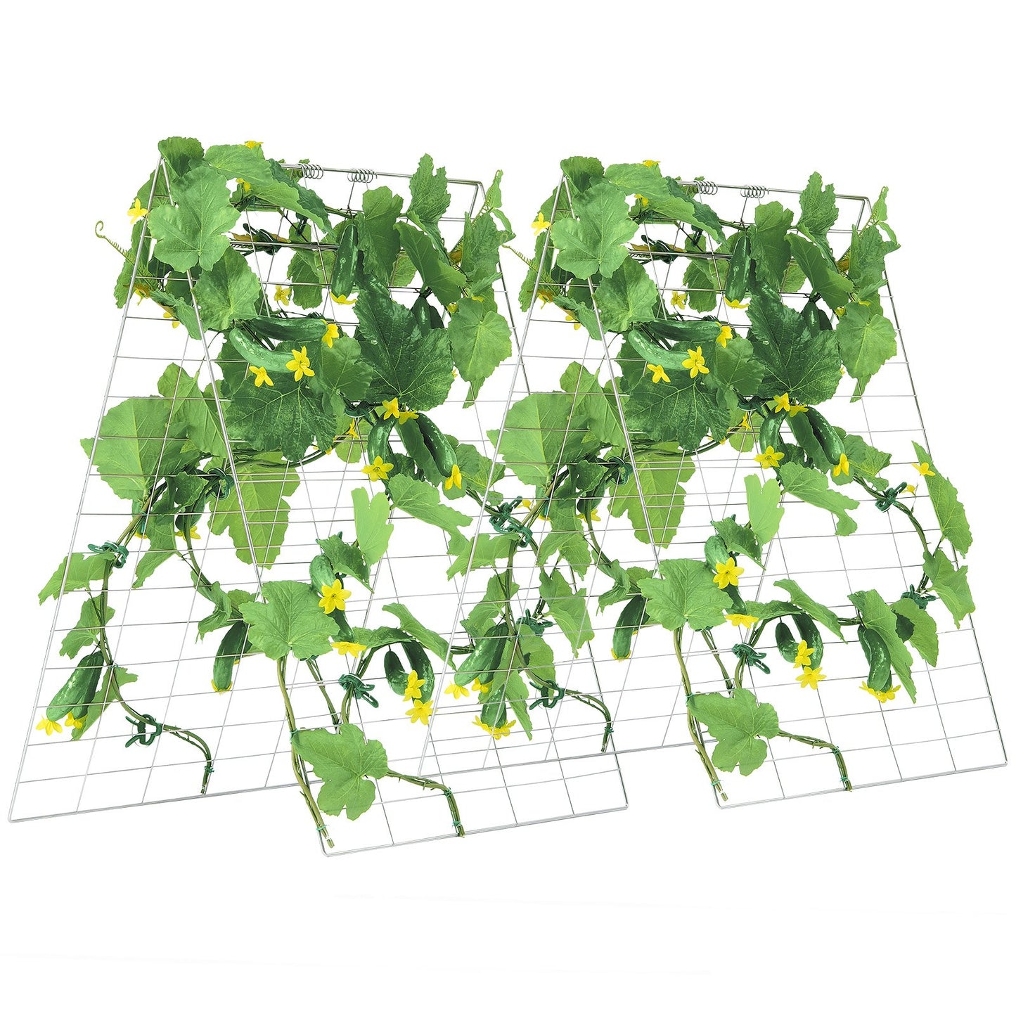 A-Frame Cucumber Trellis 35" x 55" Collapsible Metal Garden Trellis