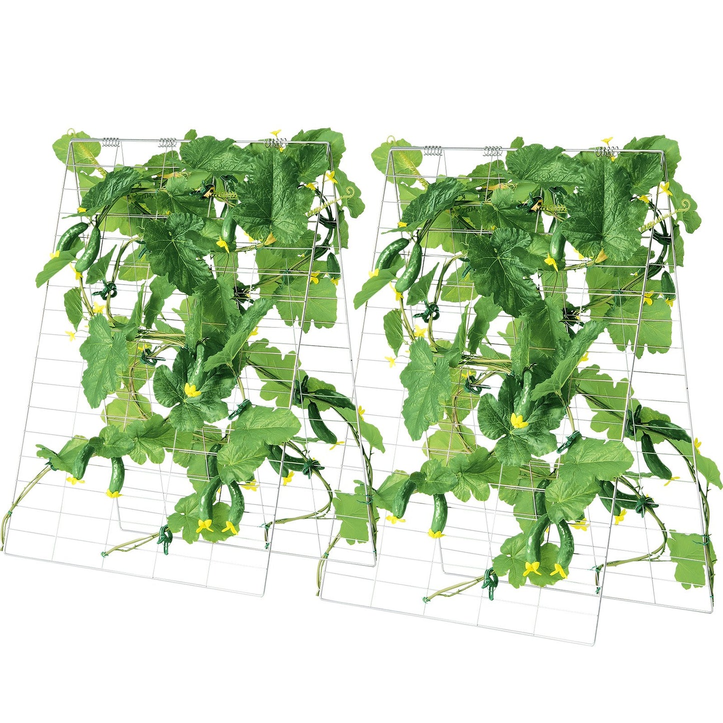 A-Frame Cucumber Trellis 35" x 55" Collapsible Metal Garden Trellis