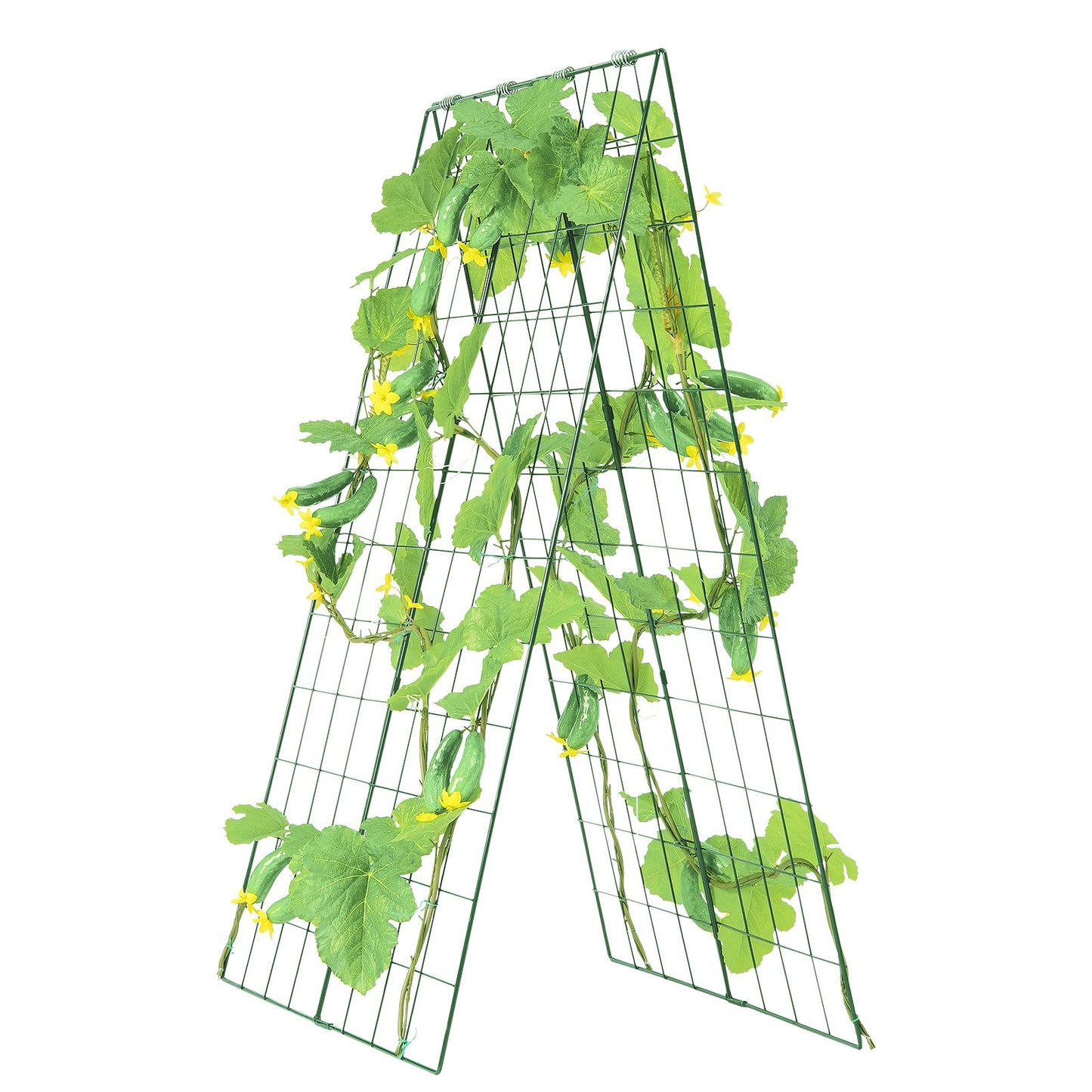 A-Frame Cucumber Trellis 46" x 32" Collapsible Metal Garden Trellis