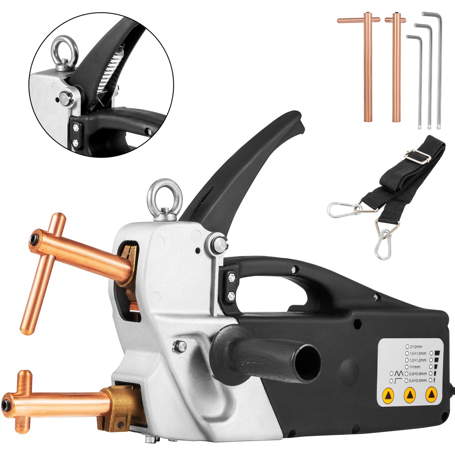 Electric Spot Welder 400v Portable Handheld Welding Tip 2.0 +2.0 mm