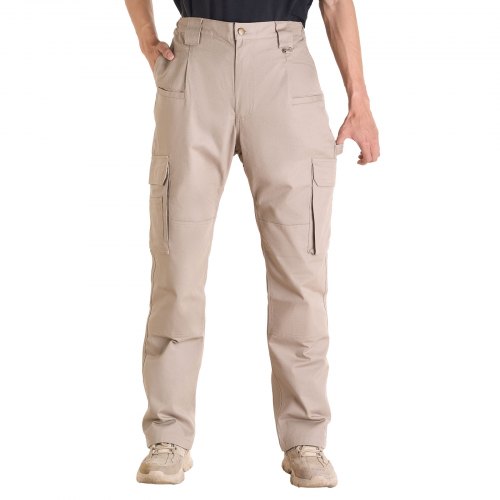 FR Pants for Men Flame Retardant Cargo Pants Multi Pockets M Size Khaki