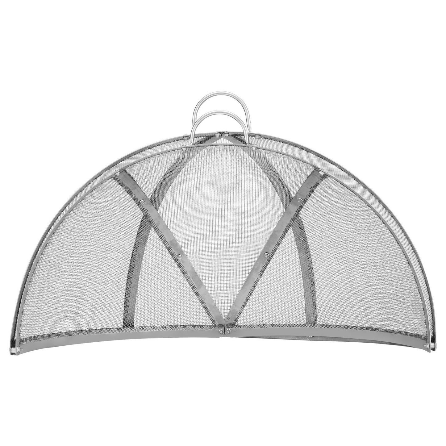 Firepit Spark Screen Lock, 30" Diameter, Utomhus Firepit Ring Lock Runt Tillbehör, Fire Pit Metal Cover, Lättöppningsbar Rostfritt stål Fire Ring Covers för Uteplats Fire Pits Bakgård