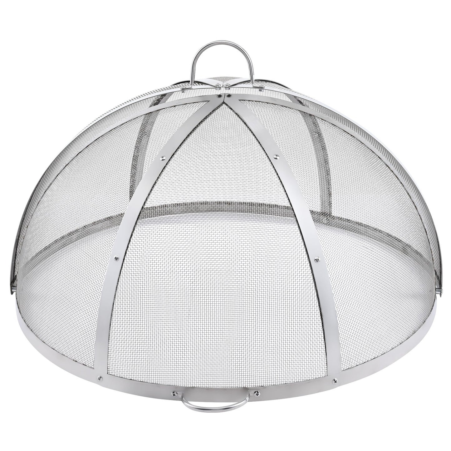 Firepit Spark Screen Lock, 30" Diameter, Utomhus Firepit Ring Lock Runt Tillbehör, Fire Pit Metal Cover, Lättöppningsbar Rostfritt stål Fire Ring Covers för Uteplats Fire Pits Bakgård