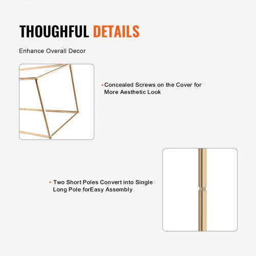 2 Stück 80 cm hoher Blumenständer für Hochzeiten, geometrisches Herzstück aus Metallvasensäulen, rechteckiger Blumenständer in Gold für Event-Empfang auf der T-Bühne, Partydekoration für Zuhause | EU