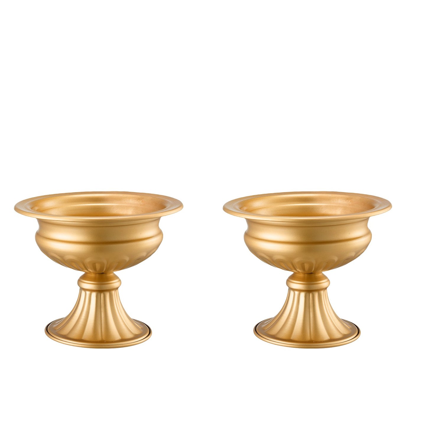10 STK 16cm/6.3” Bröllopsblommorvas Metall Guld Blomstativ för bord