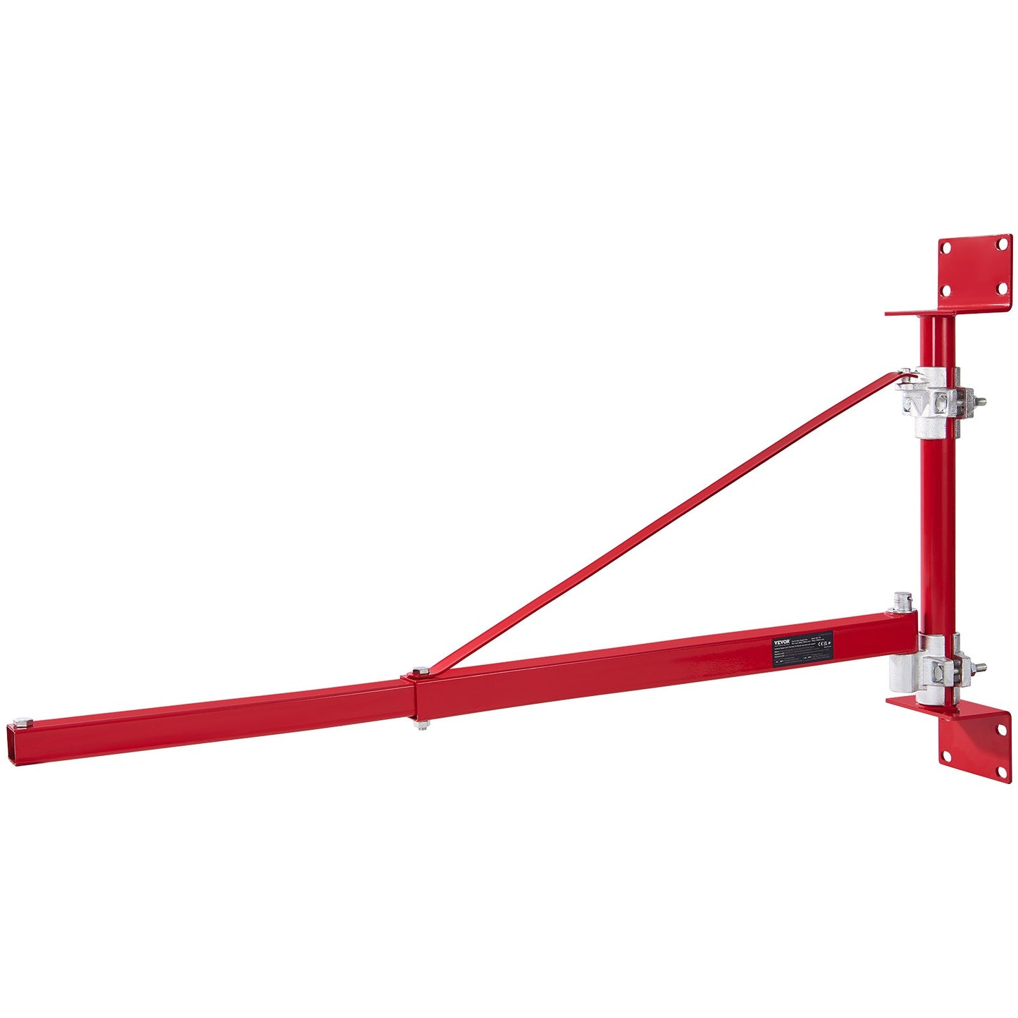 Elektrischer Hebearm, 600 kg Max Tragkraft, Elektrische Hebevorrichtung Schwenkarm mit Säule, Stahl-Hubgerüst, 180° schwenkbarer Gerüsthebearm, Seilwinden-Hebearm für Werkstatt, Garage