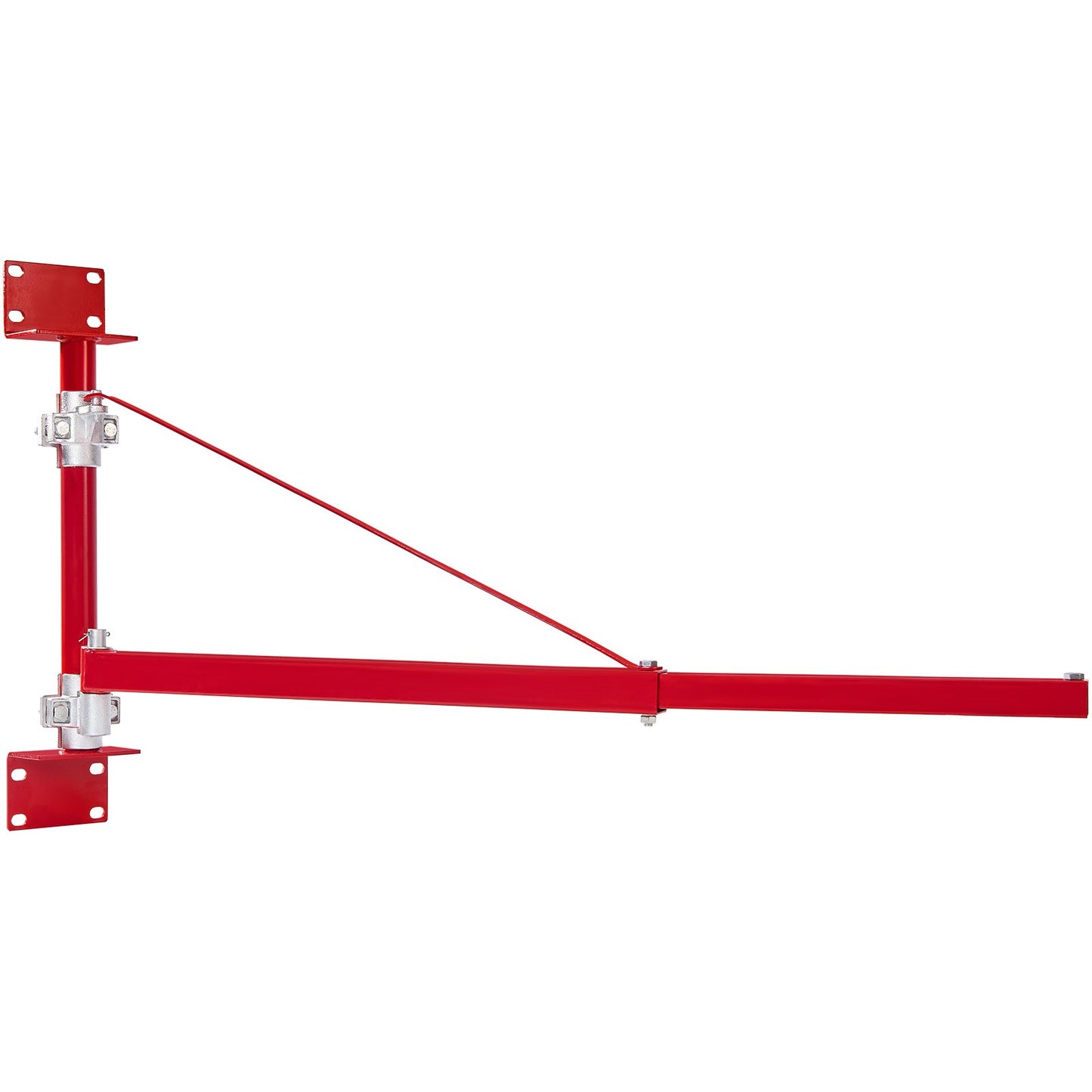 Elektrischer Hebearm, 600 kg Max Tragkraft, Elektrische Hebevorrichtung Schwenkarm mit Säule, Stahl-Hubgerüst, 180° schwenkbarer Gerüsthebearm, Seilwinden-Hebearm für Werkstatt, Garage