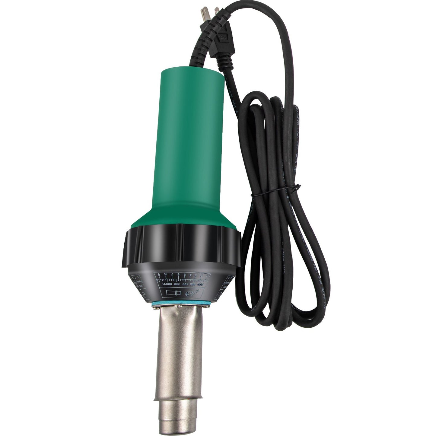 Taksvetsare, 8 st PVC-svetspistol, 1600W varmluftsplastsvetsare, 220V PVC-värmepistol, plastsvetsare med glimmerrörsvärmekärna, steglös temperaturreglering 104-1112 °F Plastsvetssats
