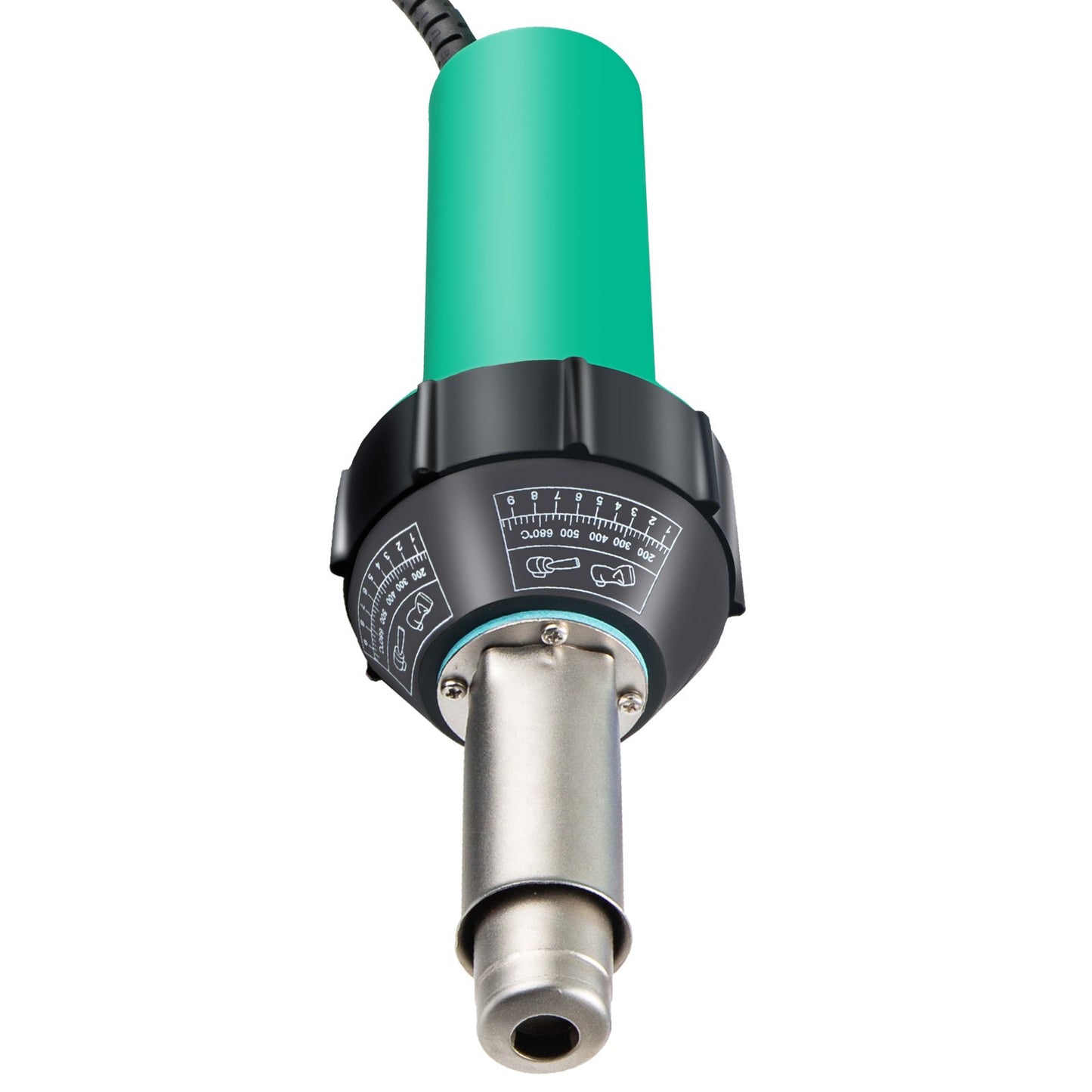 Taksvetsare, 8 st PVC-svetspistol, 1600W varmluftsplastsvetsare, 220V PVC-värmepistol, plastsvetsare med glimmerrörsvärmekärna, steglös temperaturreglering 104-1112 °F Plastsvetssats