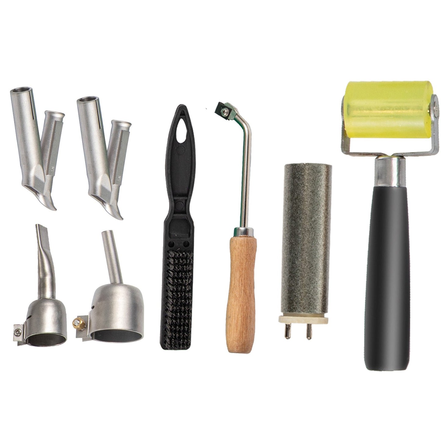 Taksvetsare, 8 st PVC-svetspistol, 1600W varmluftsplastsvetsare, 220V PVC-värmepistol, plastsvetsare med glimmerrörsvärmekärna, steglös temperaturreglering 104-1112 °F Plastsvetssats