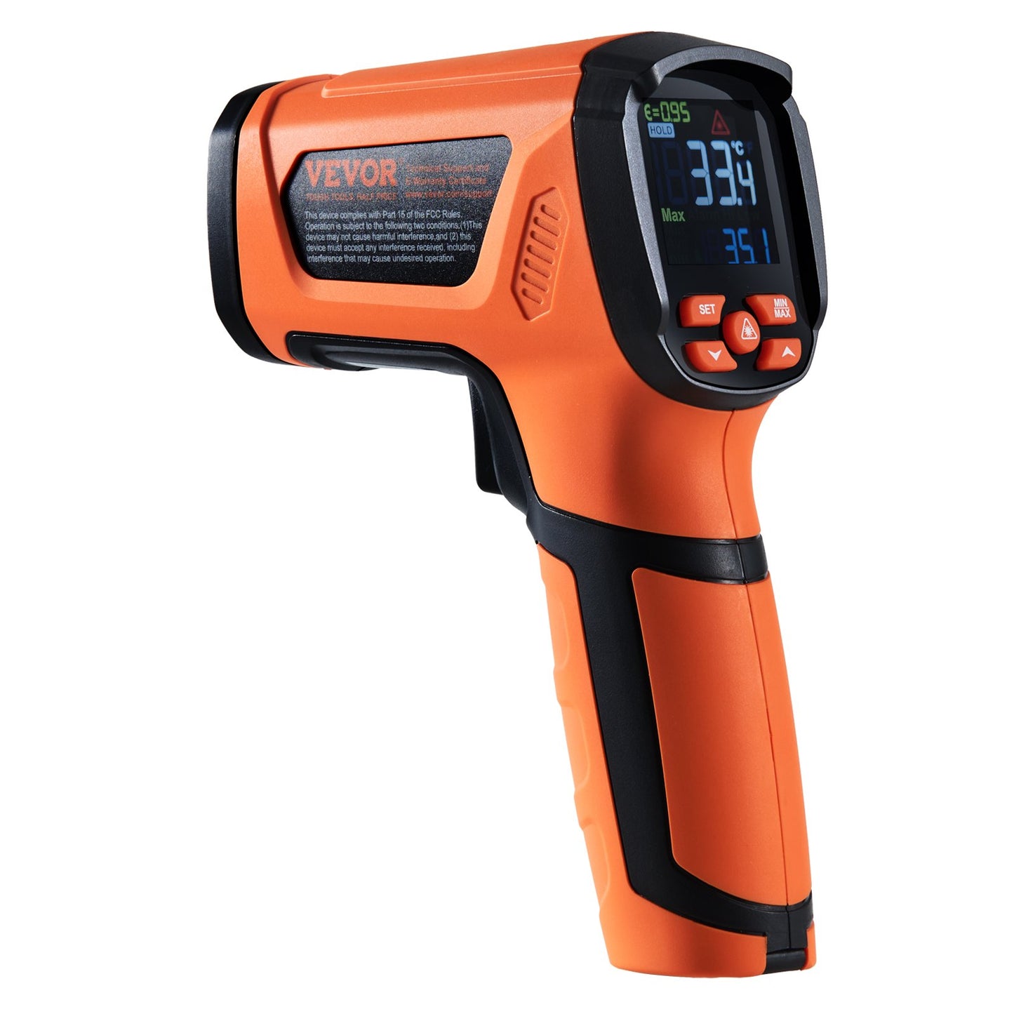 Infraröd termometer -40~2732°F Dubbla lasertemperaturpistol, icke-kontakt