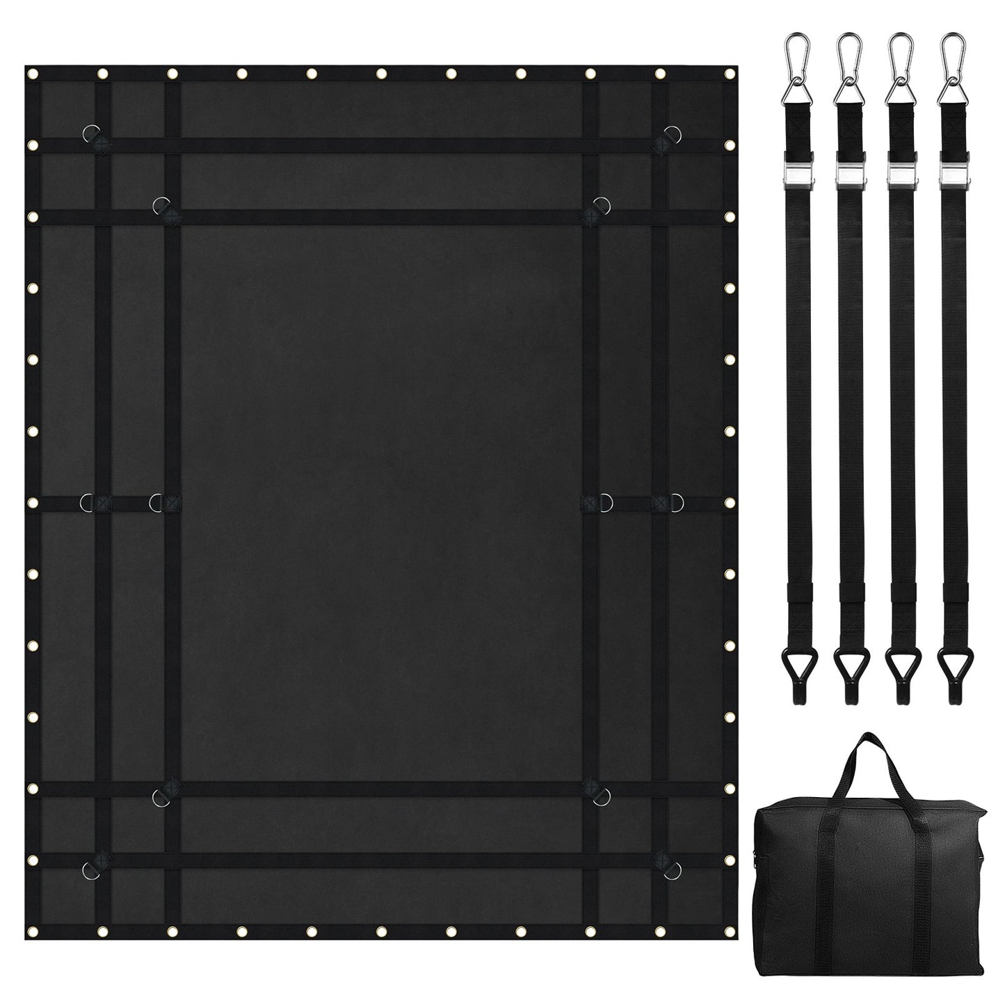 Cargo Net Heavy Duty Cargo Net 96" x 81" Adjustable Buckles and S-Hooks