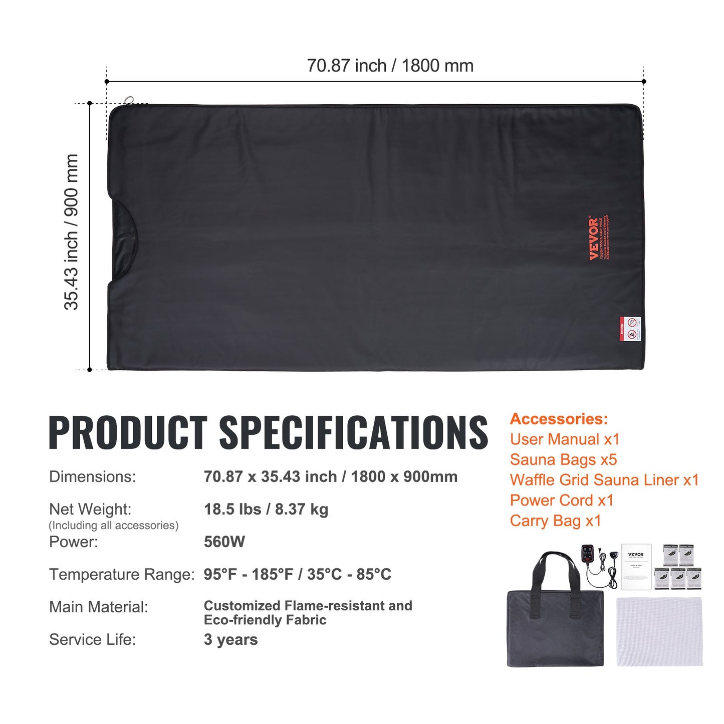Sauna blanket far infrared heating for detoxification and weight loss