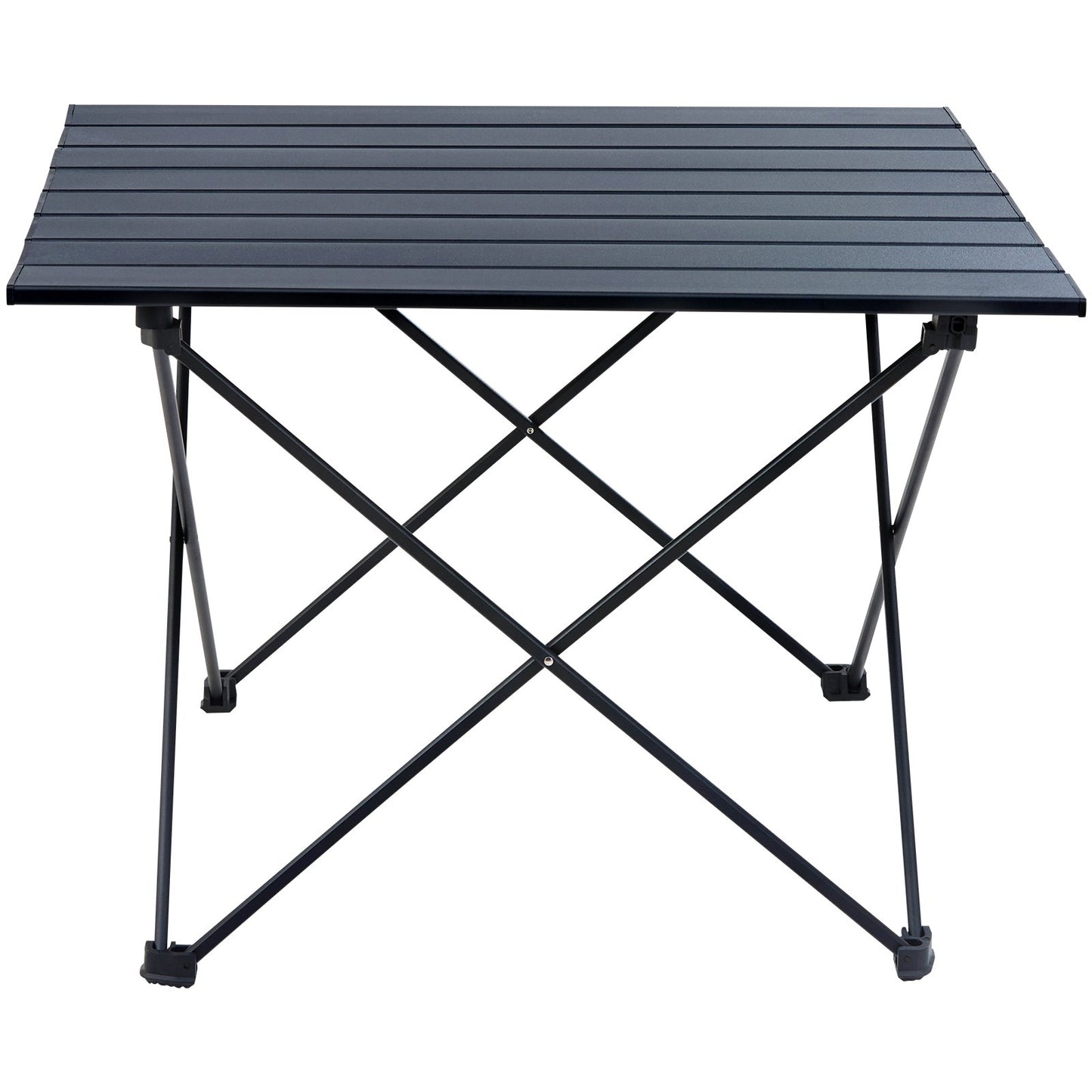 Klappbarer Campingtisch, tragbarer Beistelltisch für den Außenbereich, leichter Klapptisch, ultrakompakter Arbeitstisch aus Aluminiumlegierung mit Tragetasche, zum Kochen, Strand, Picknick, Reisen, 22,2 x 15,9 Zoll, Schwarz