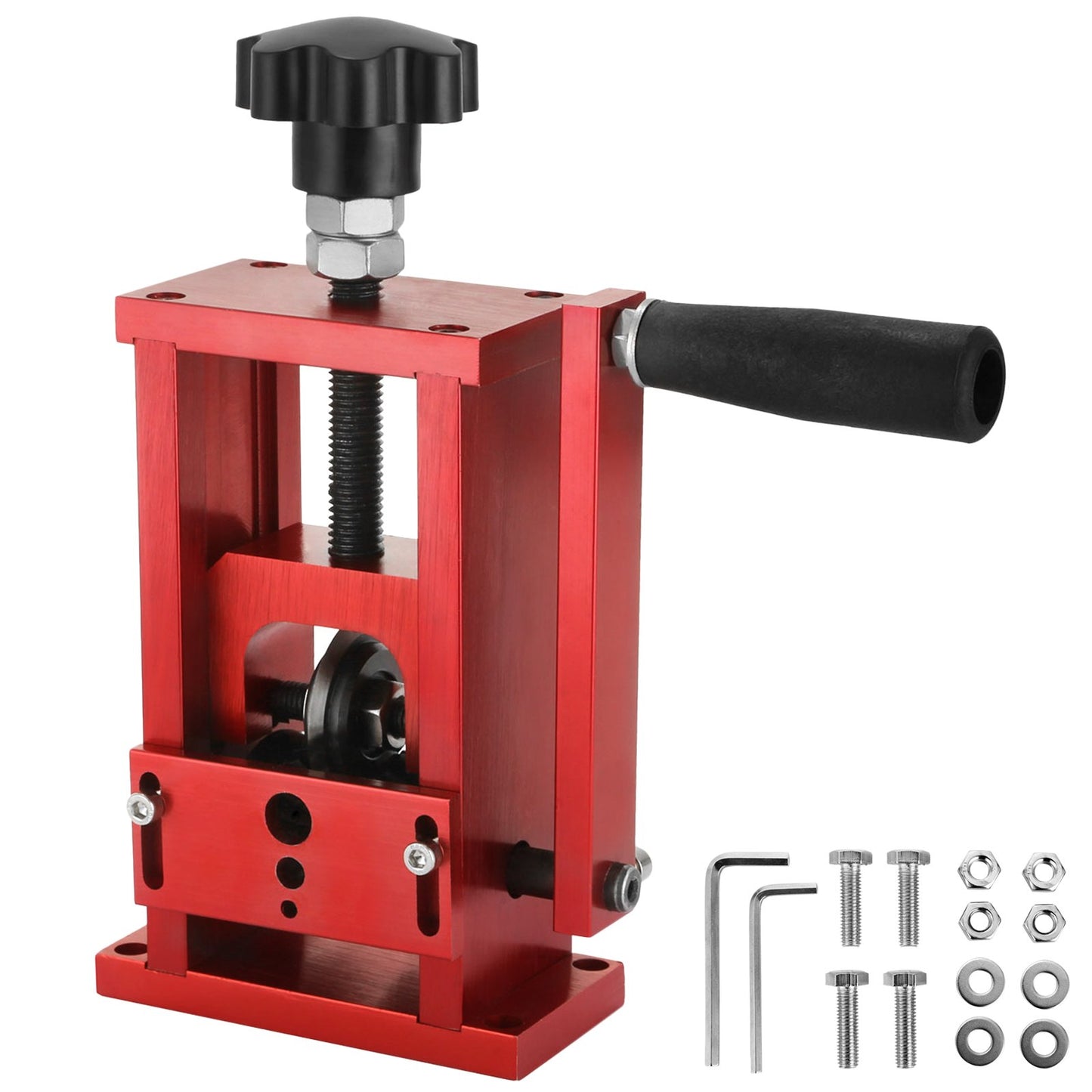 1.5-20mm Copper Wire Stripping Machine 1 Blade Cable Stripper Scrap Metal Recycling Tool for Wire Stripping Manual & Semi-Automatic Red