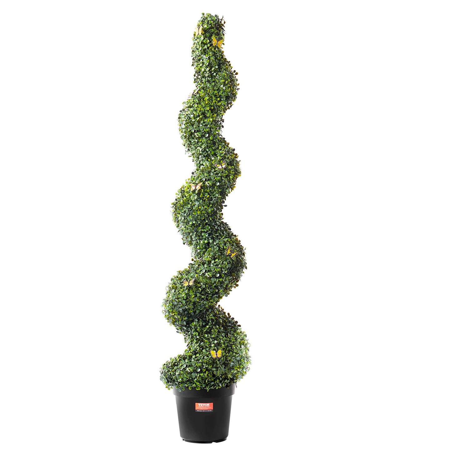 2-Pack 5' Artificial Boxwood Topiary Tree Faux Plant UV Decor Indoor/Outdoor