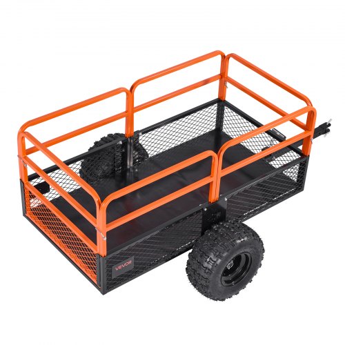 Tipper 1800 lbs 28 cu. ft. towed behind steel garden cart