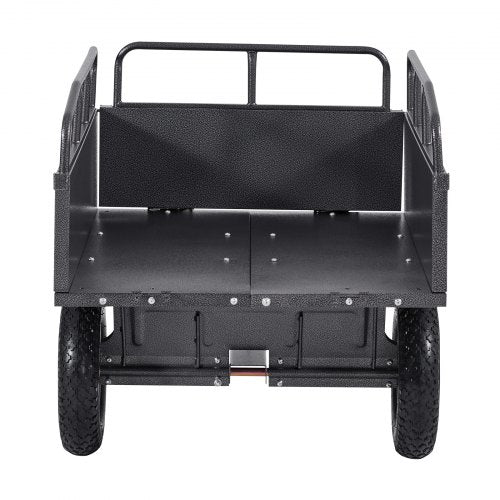 ståltippvagn 10 kubikfot 500 lb för ATV/UTV-släpvagn bakom kraftiga fordon