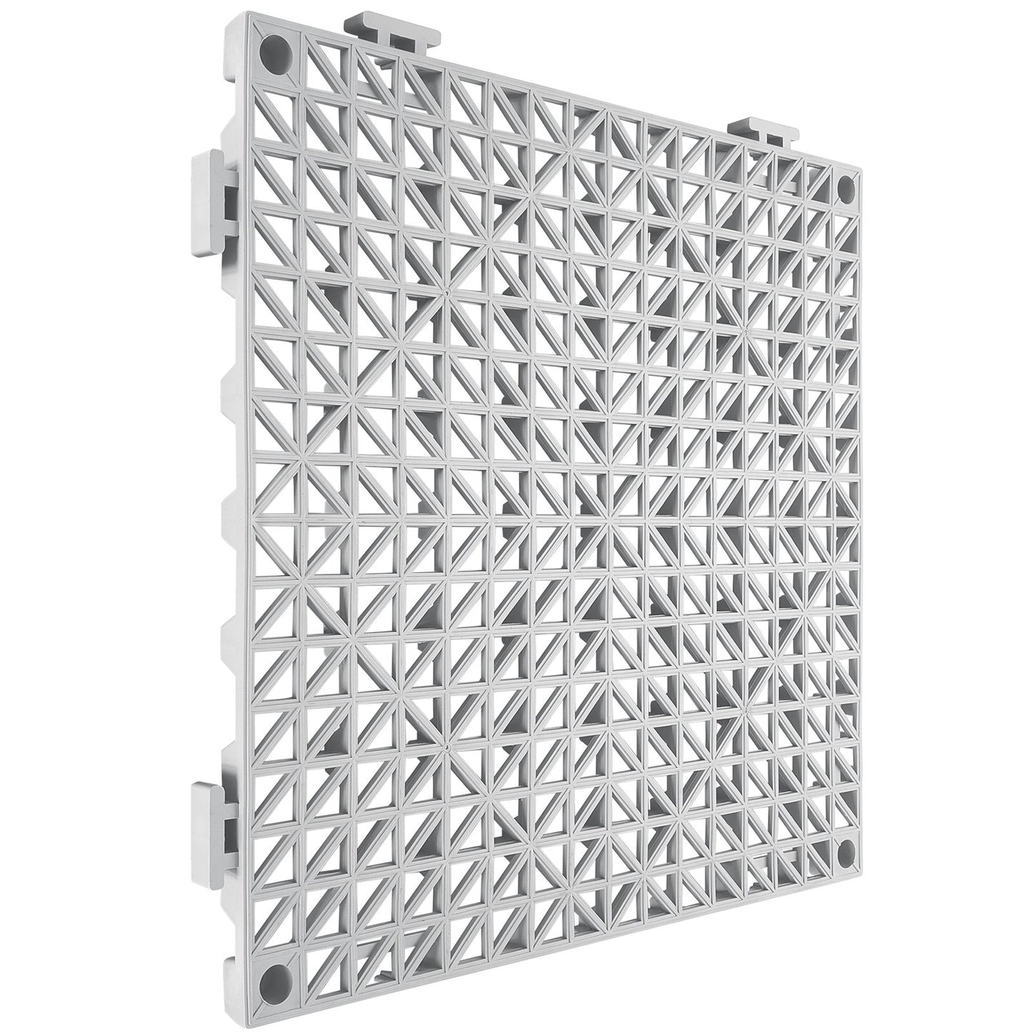 Interlocking Dränering Golvmatta 12" x 12" PVC Halkfria golvplattor 12 Pack