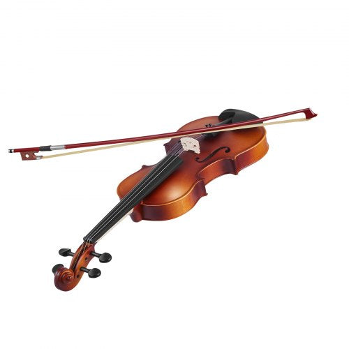 Violin set 340 mm for beginners with case in brown raisin | EU