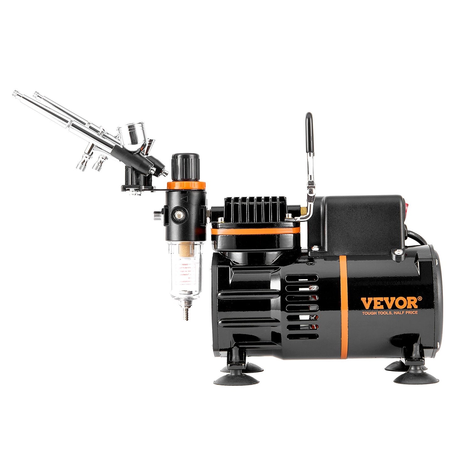 Airbrush Kit Double Fan Air Compressor Airbrushing System Kit 3 Airbrushes