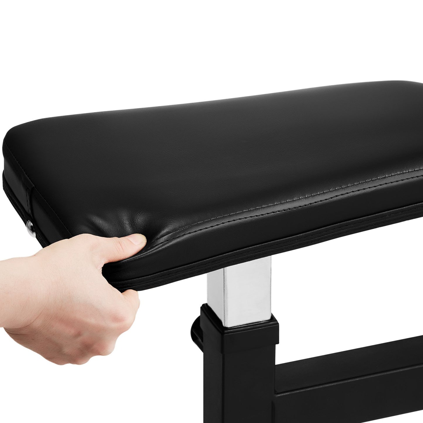 Preacher Curl Bench Justerbar Hemgym Biceps Maskin Skivstång Utrustning