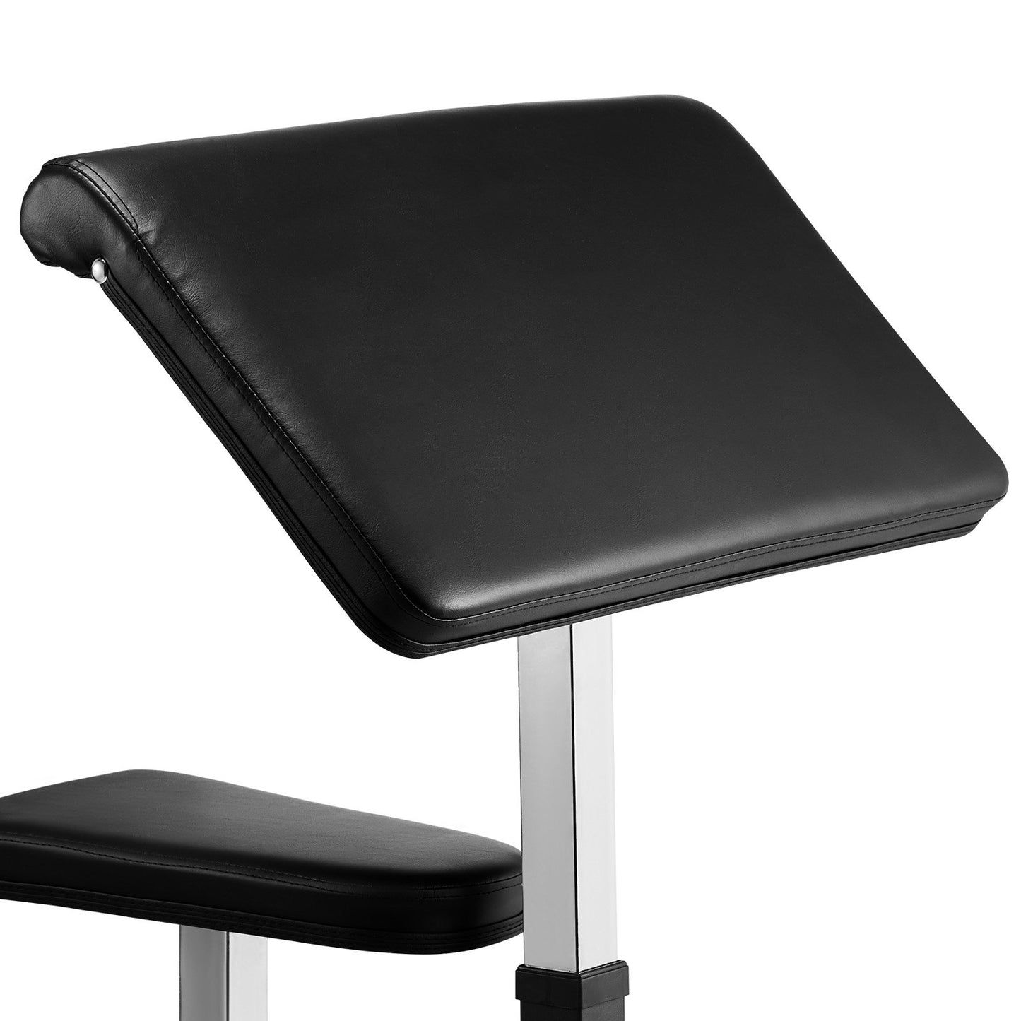 Preacher Curl Bench Justerbar Hemgym Biceps Maskin Skivstång Utrustning