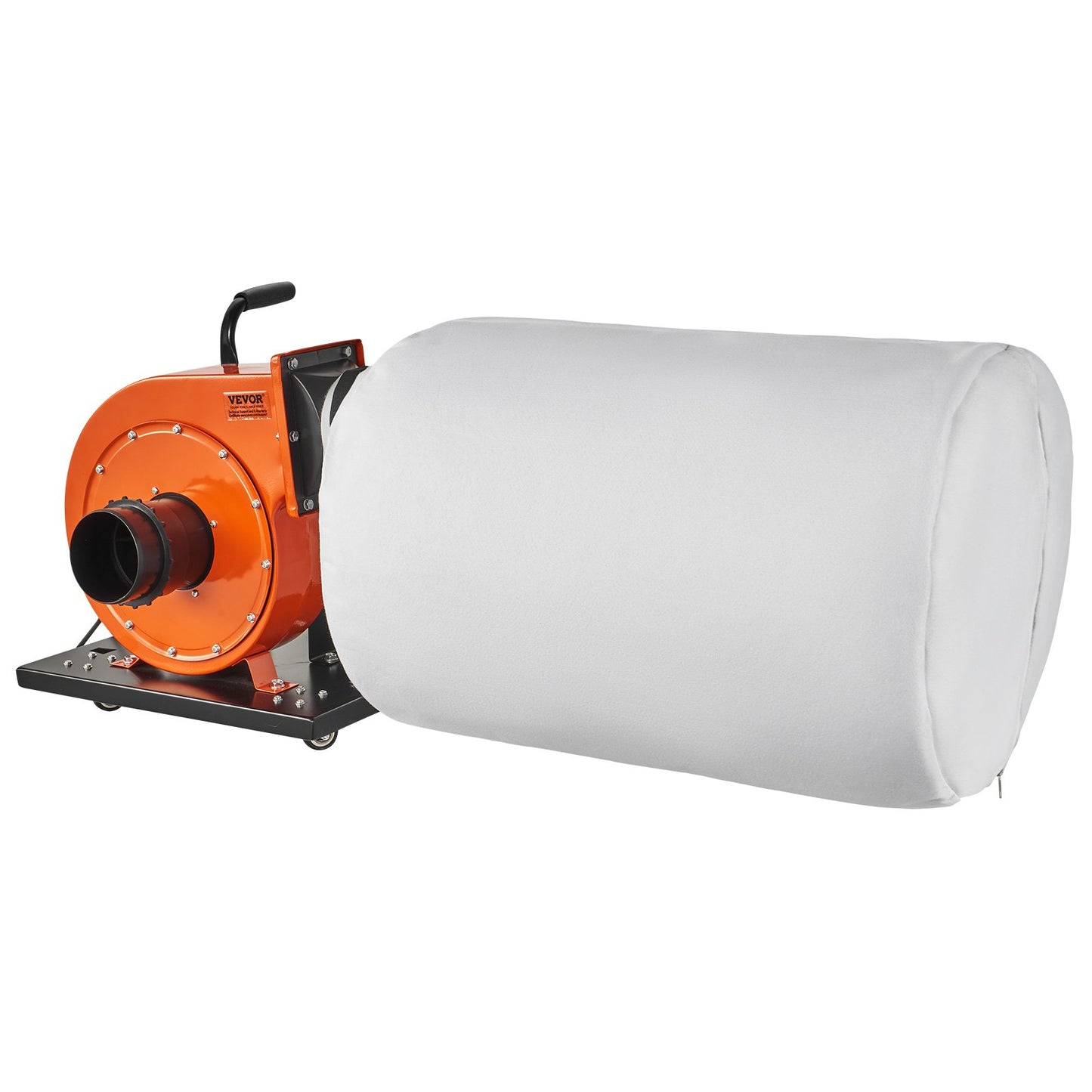 Staubsammler, 1 PS, 460 CFM Luftstrom, rollbarer Staubsammler mit 21 Gallonen Staubsammelbeutel, 2,5 Mikron Beutelfiltration, mobiler Holzstaubbehälter für Industriewerkstätten mit Griff und Rädern
