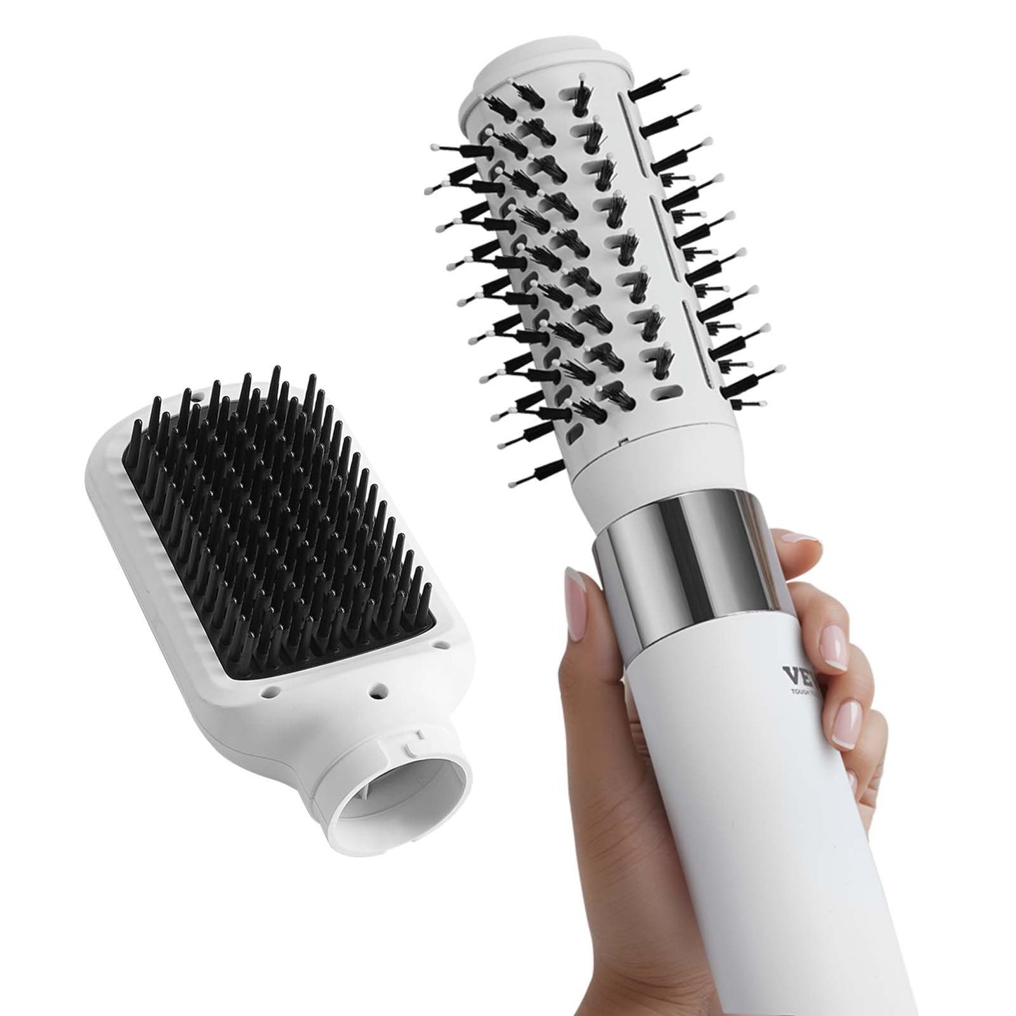 Hair Dryer Brush Ionic Hot Air Styler with 2 Volume Drying Brushes