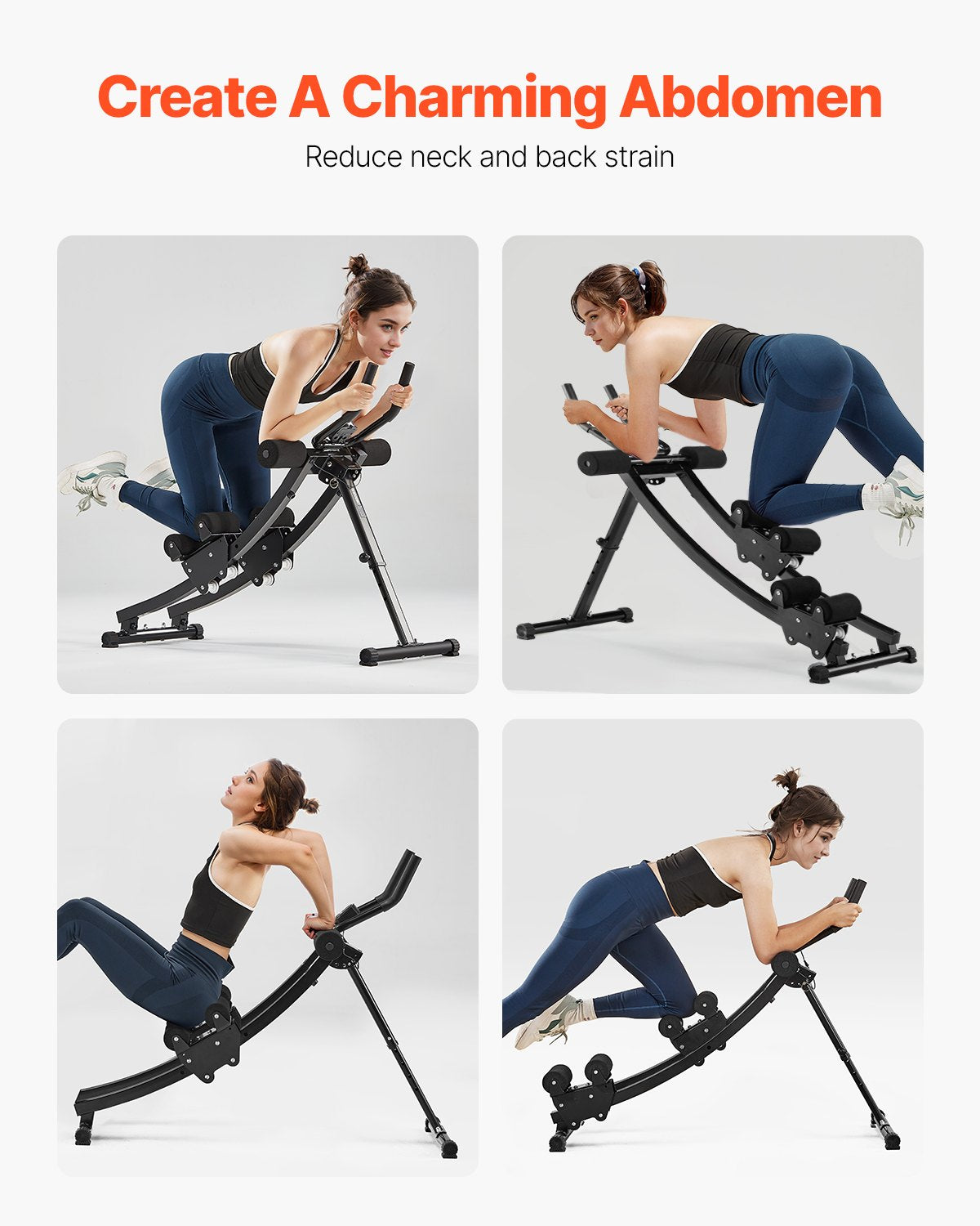 AB Träningsmaskin Utrustning Hem Gym Core Magtränare Dual-track