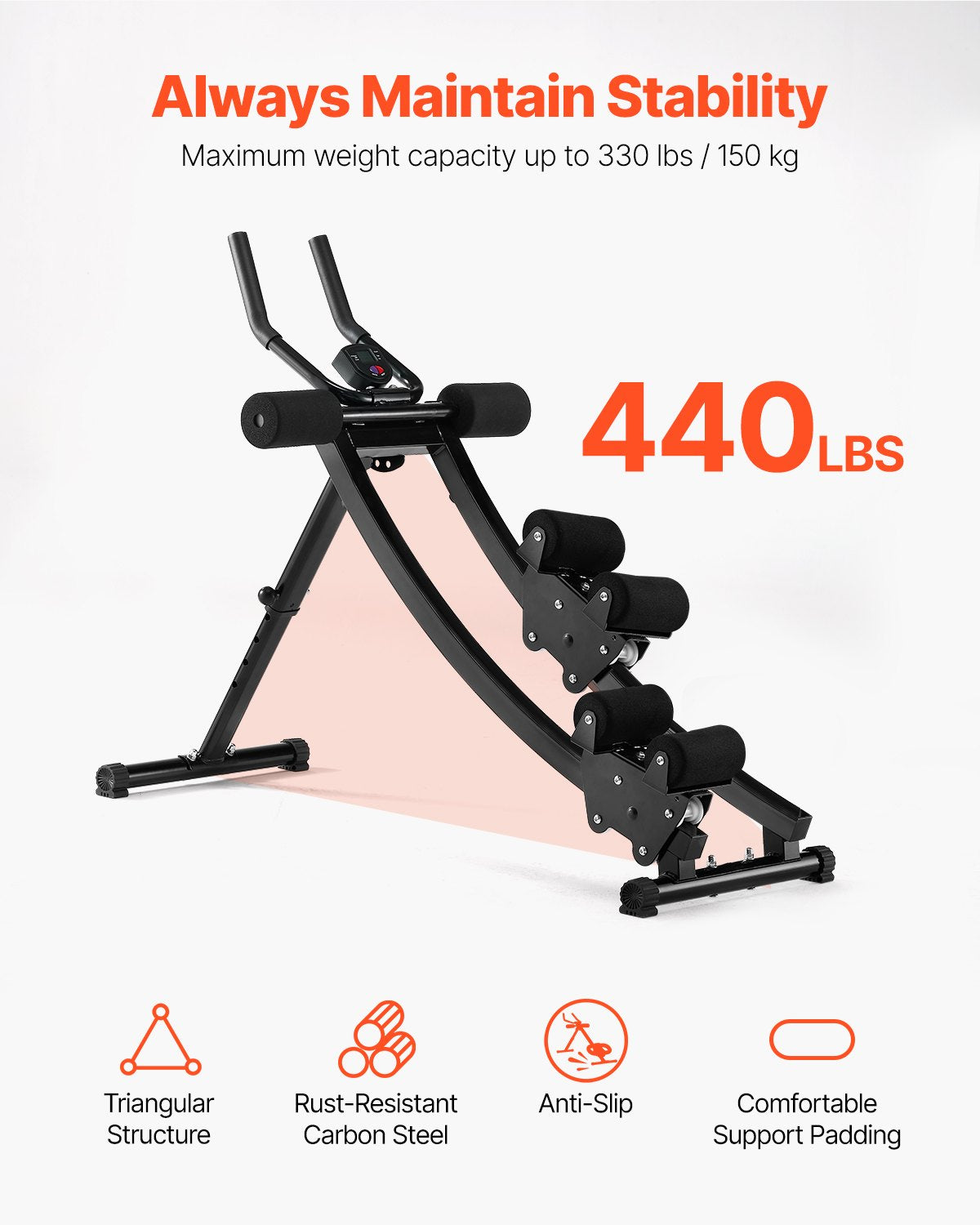 AB Träningsmaskin Utrustning Hem Gym Core Magtränare Dual-track