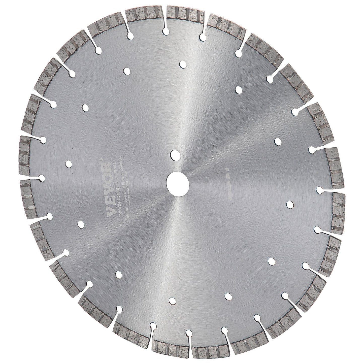 Diamantblad 14 tums betongsågblad våta eller torra 0,47 tum vågiga tänder
