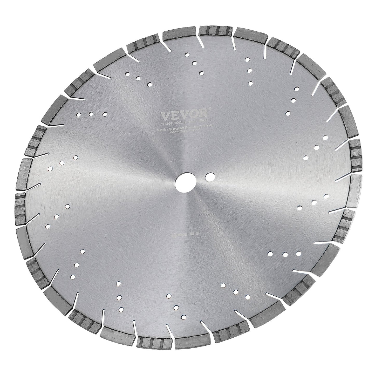 Diamantblad 16 tums betongsågblad våta eller torra 0,47 tum lutande tänder