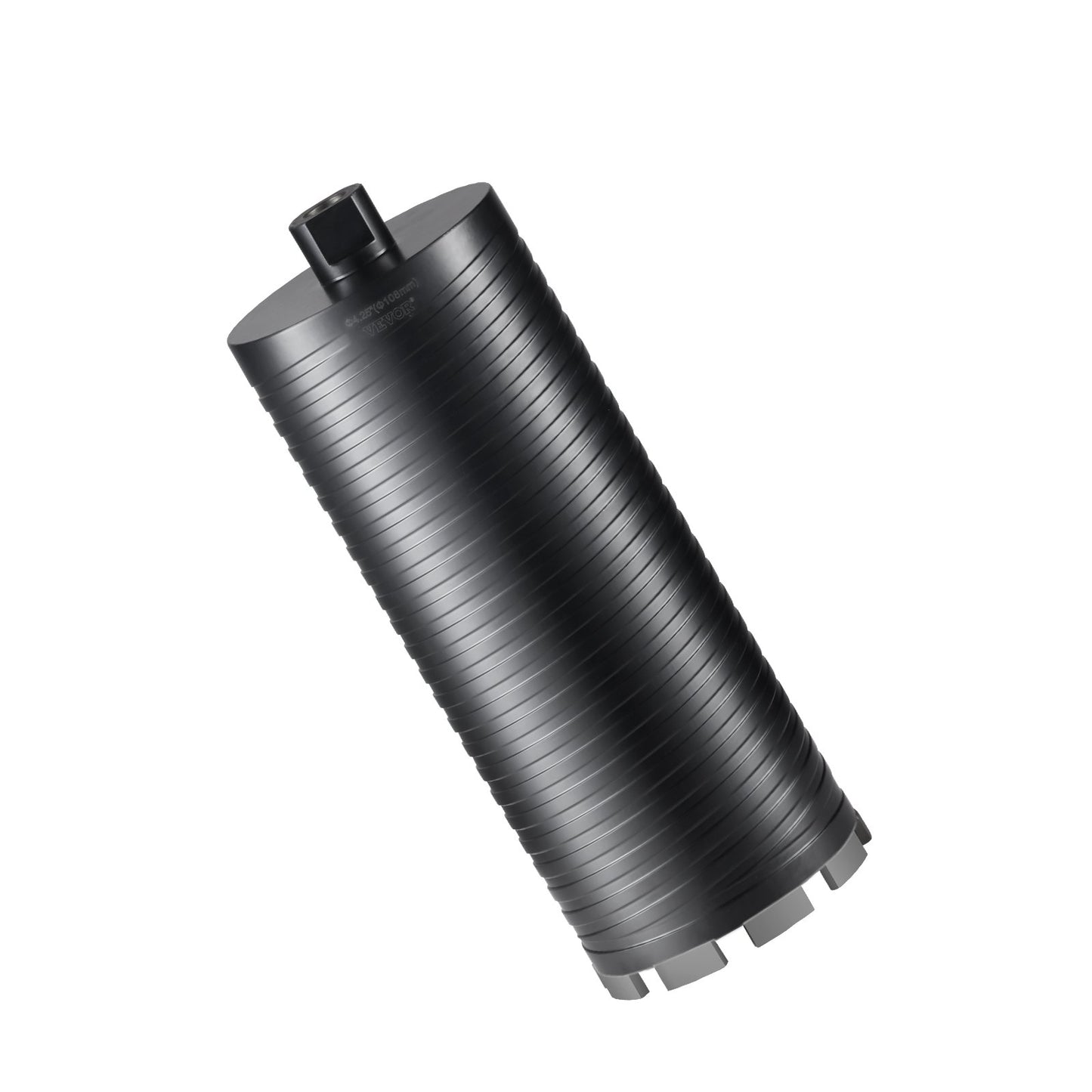 Core drill, 4.25" wet/dry diamond core drill for brick and block, concrete core drill with pilot bit adapter and saw blade, 9.5" drilling depth, 5/8"-11 internal thread, laser welding