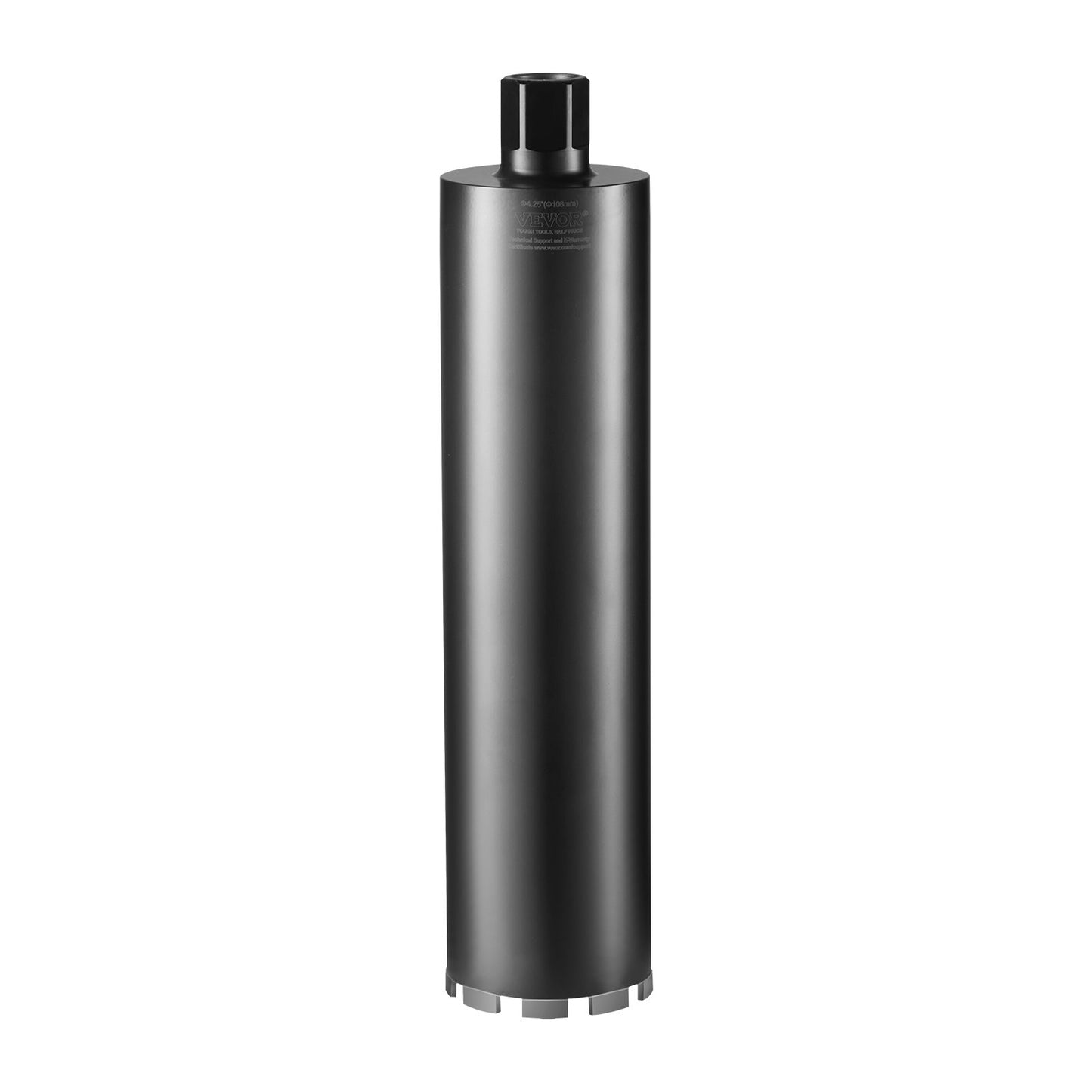 Kernbohrer, 4,25" Nass-Diamantkernbohrer, 14" Bohrtiefe Betonkernbohrer mit Sägeblatt, 1-1/4"-7 Innengewinde, Laserschweißen, Diamant-Nassbohrer für Betonstein