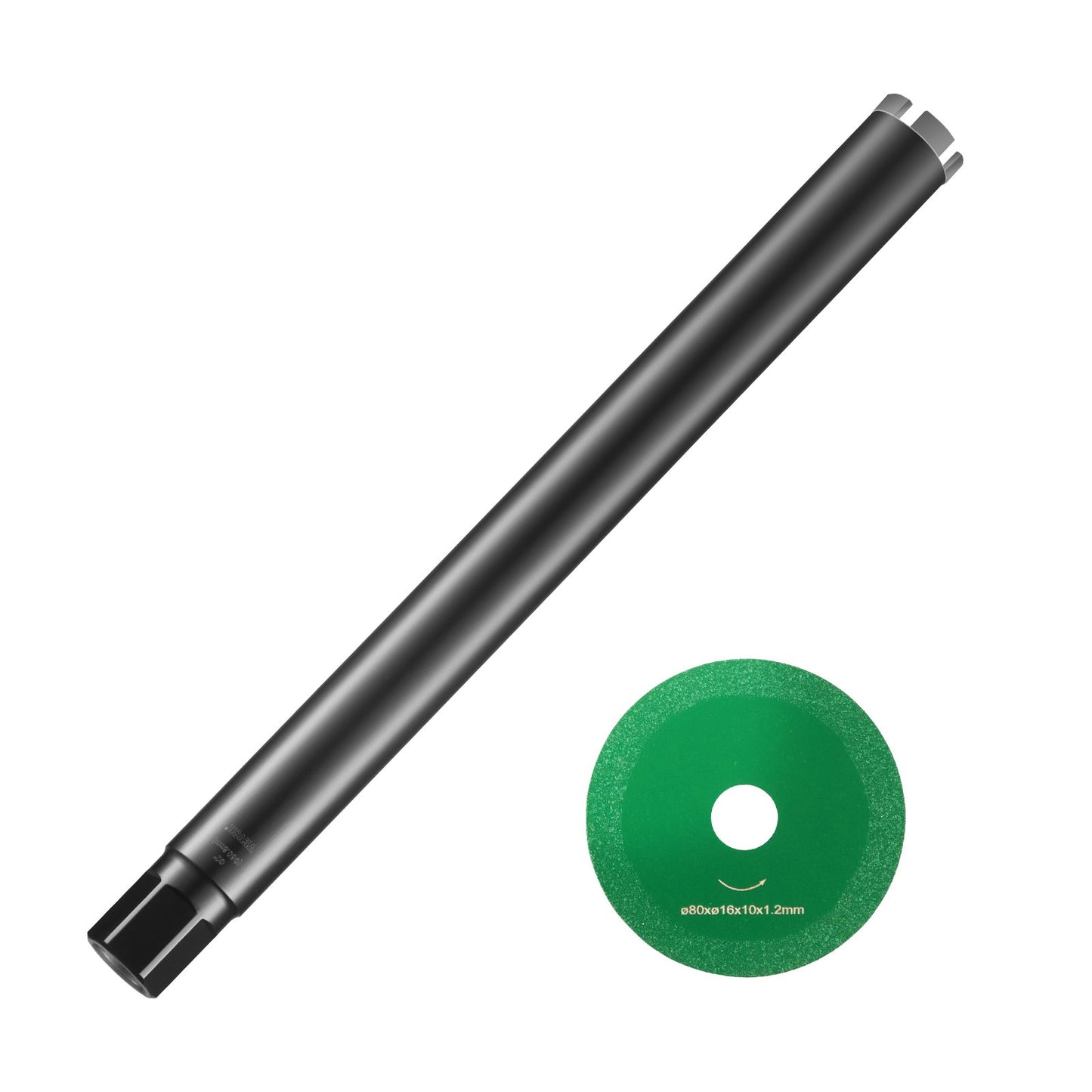 Kärnborr, 2" våt diamantkärnborr, 14" borrdjup betongkärnborr med sågblad, 1-1/4"-7 innergänga, lasersvetsning, diamant våt borrkrona för betongsten