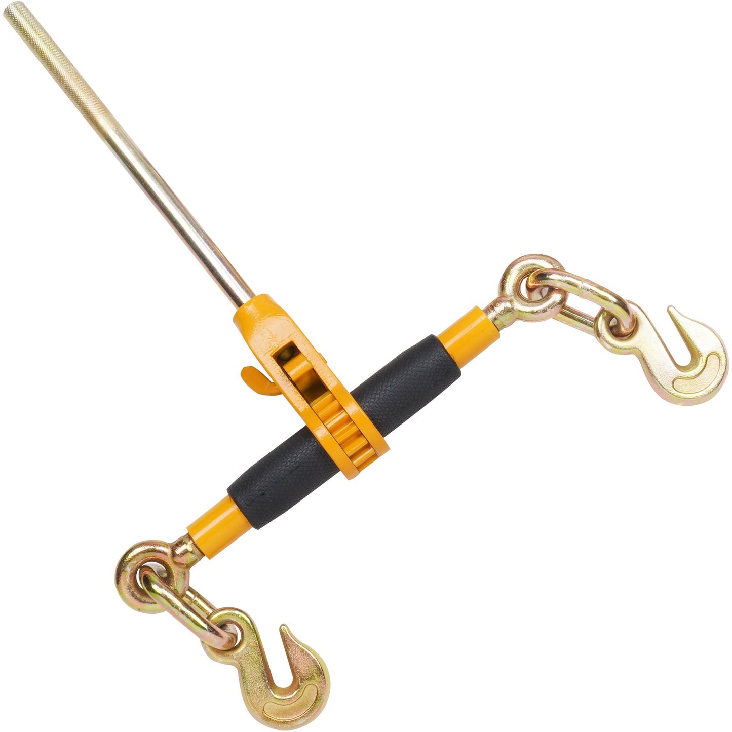 Spärrkedjebindare, 3/8"-1/2" Heavy Duty lastbindare, med G80-krokar 12000 lbs Säker lastgräns, arbetsbesparande antisladdhandtag, bindning av dragkedjebindare för lastbilssläp med flak, 4 st.