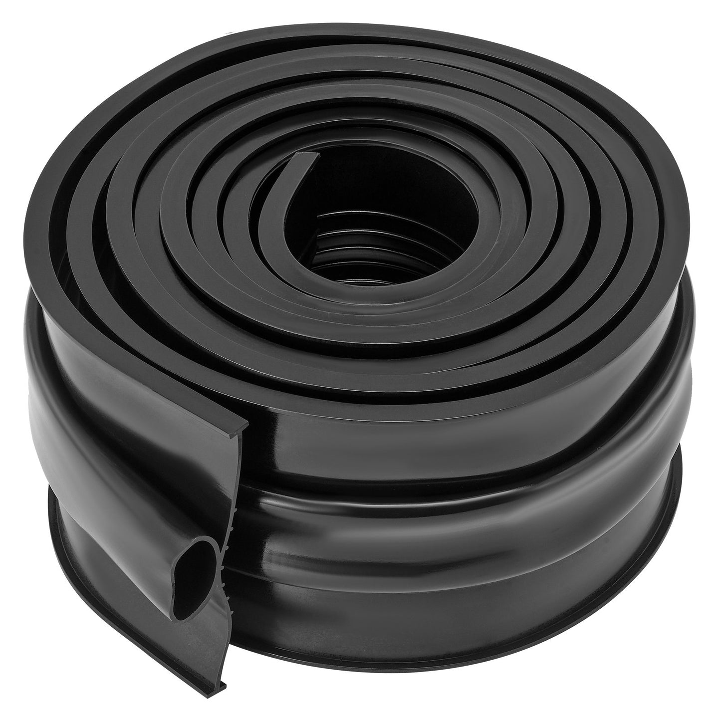 Garagedörrstätningar bottengummi, U-form +O-ringkombination garagedörr bottenvädertätning, 10 fot väderbeständig garagedörrstätning, 5/16 tum T-ändar och 3 3/4 tum bredd, för dörrar, svart