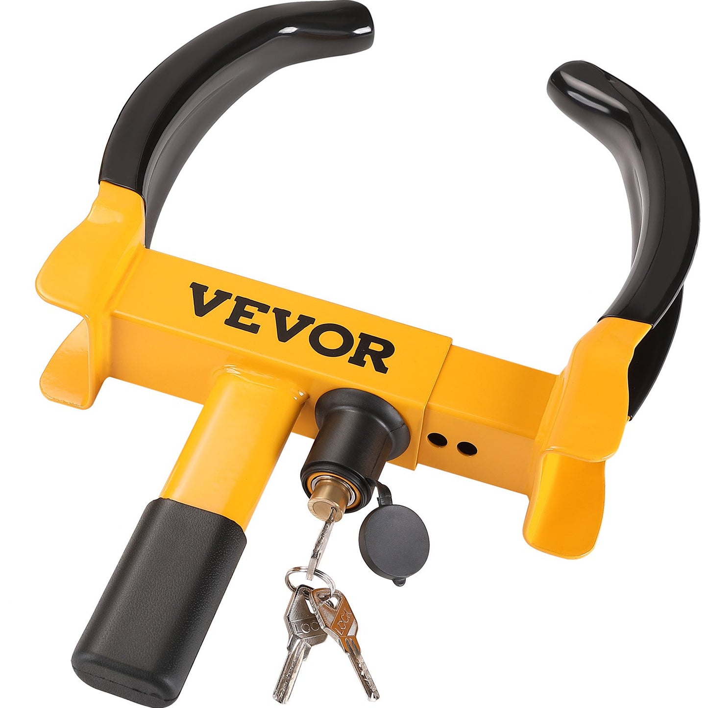 Hjullås, 2-pack Universal Hjulklämma Lås, Justerbar Stöldskydd Trailer Lock Hjulklämma, Kraftig stål Däcklås för ATV RV SUV Bil Golf Cart Båtar Motorcyklar, med 6 nycklar