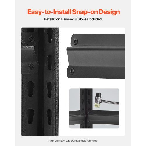 Storage Shelves 18" D x 48" W x 78" H 5-Tier Garage Storage Shelves