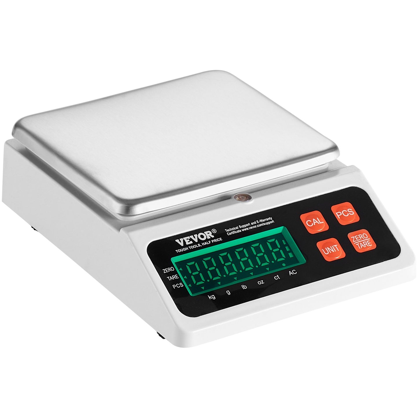 Industrial Counting Scale, 10kg x 0.1g, Digital Scale for Parts and Coins, g/kg/lb/oz/ct Units, Electronic Gram Scale Kitchen Jewelry Inventory Counting Scale with LED Display