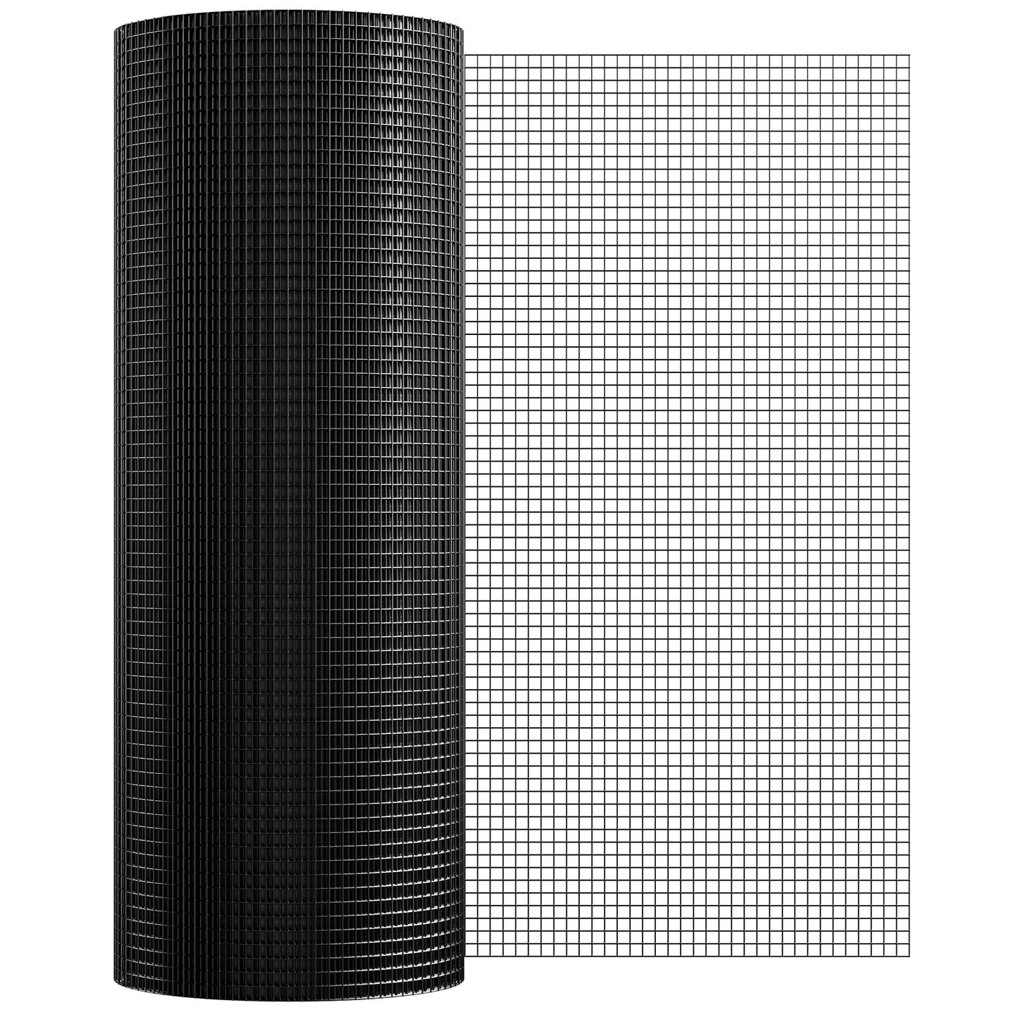 Hårdvaruduk, 36 tum x 100 tum galvaniserad trådnätrulle, 19 gauge kycklingtrådsstängselrulle, vinylbeläggning metalltrådsnät för hönshusbarriär, kaninormstaket, fjäderfäinhägnader