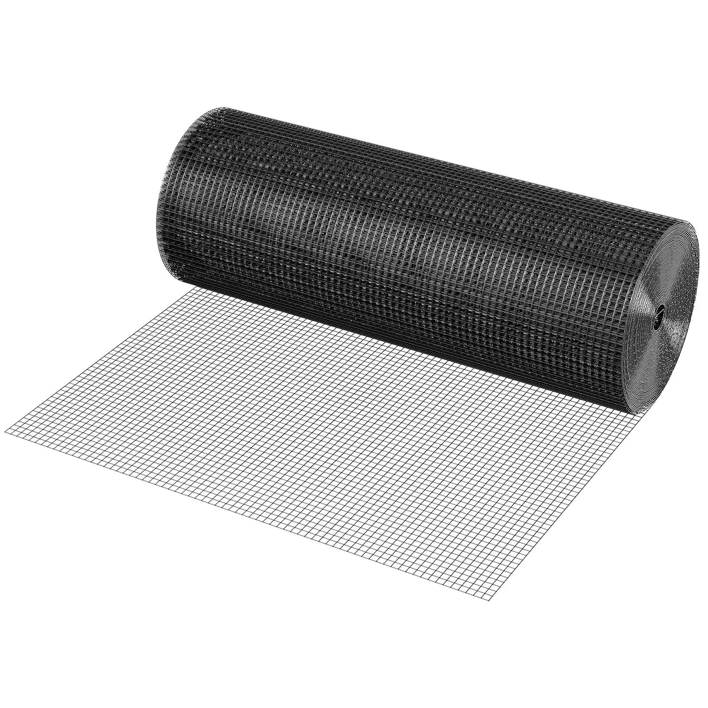 Hårdvaruduk, 36 tum x 100 tum galvaniserad trådnätrulle, 19 gauge kycklingtrådsstängselrulle, vinylbeläggning metalltrådsnät för hönshusbarriär, kaninormstaket, fjäderfäinhägnader
