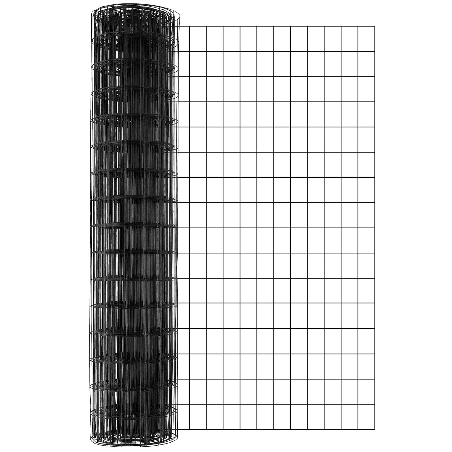 Hardware Cloth, 48 Inch x 50 Inch Galvanized Wire Mesh Roll, 16 Gauge Chicken Wire Fence Roll, Vinyl Coating Metal Wire Mesh for Chicken Coop Barrier, Rabbit Worm Fence, Poultry Enclosures